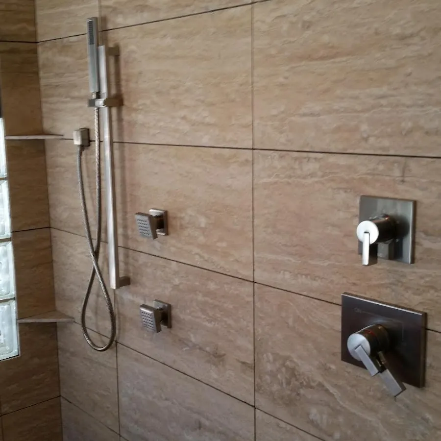 Shower fixture installation for Water Heater Replacement in Hilliard